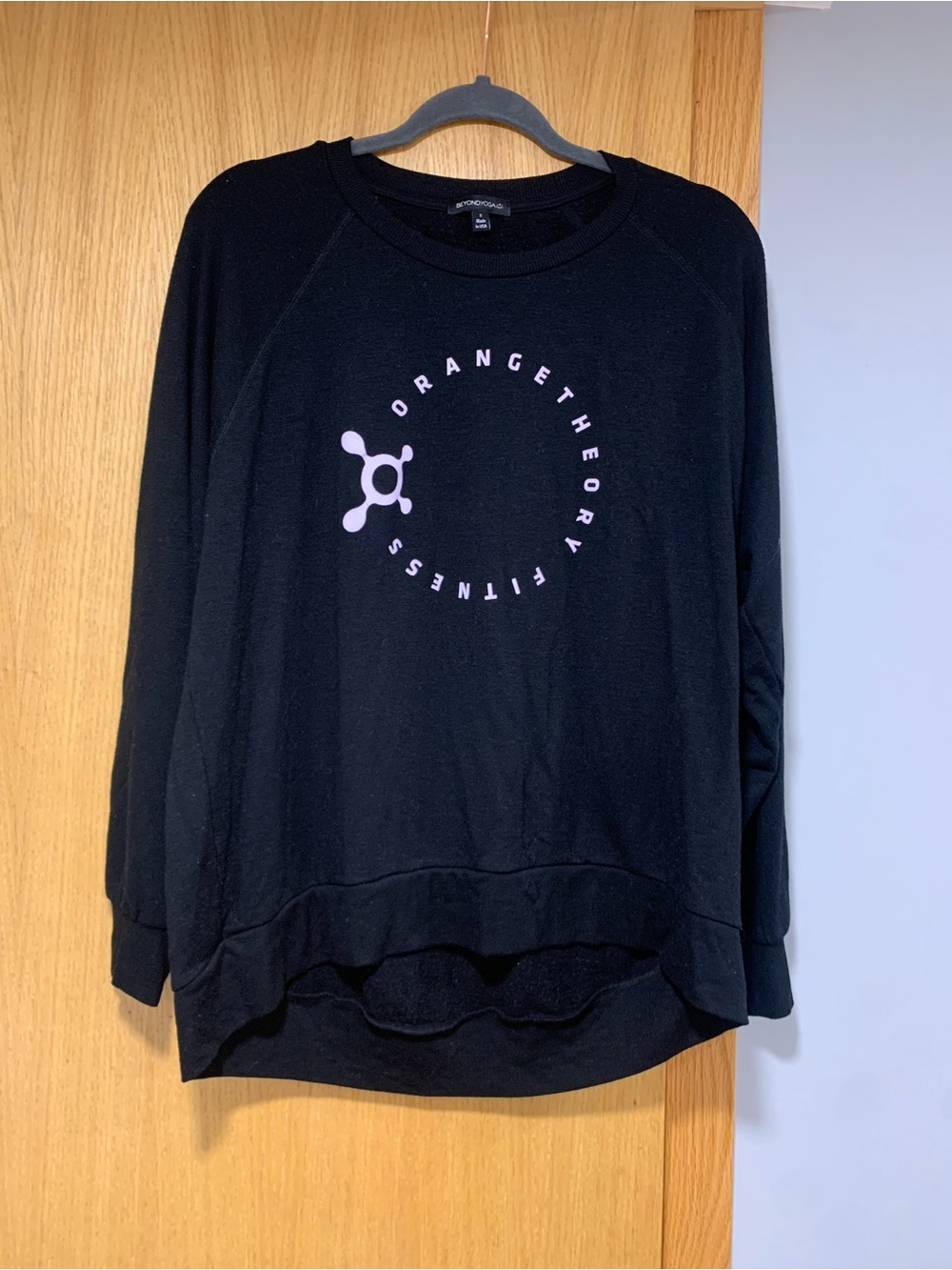 Beyond Yoga Orange Theory Fitness Black Crewneck Sweatshirt - Size Small